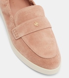 Tory Burch Suede penny loafers