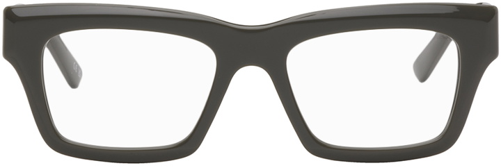 Photo: Balenciaga Gray Rectangular Glasses