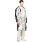 Jil Sander Silver Reflective Randall Coat