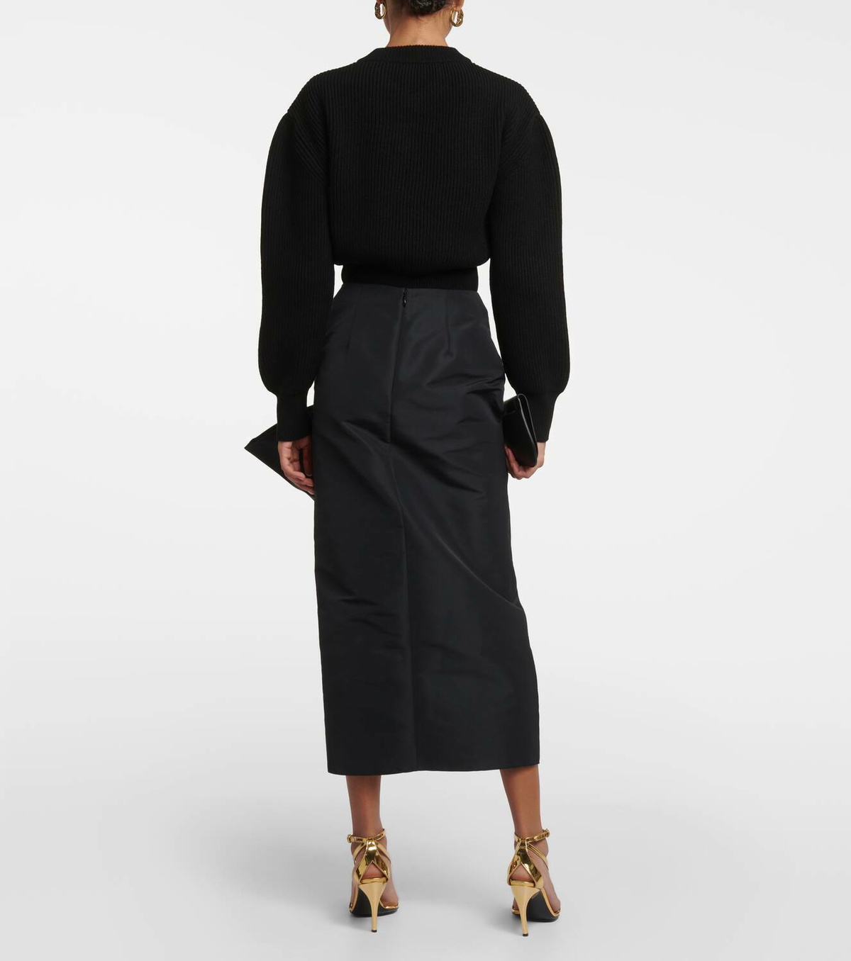 Alexander McQueen Bow-detail midi skirt Alexander McQueen