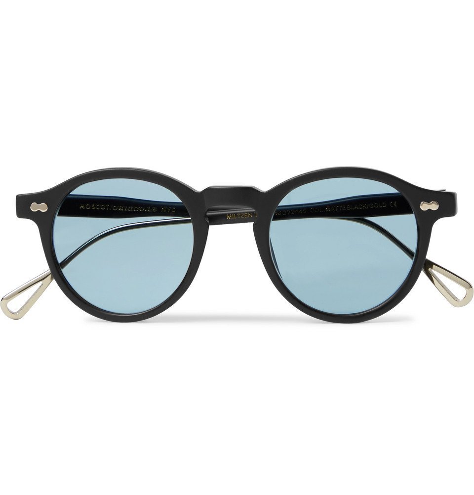 Moscot - Miltzen-TT Round-Frame Matte-Acetate and Gold-Tone