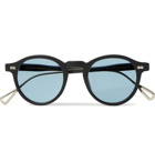 Moscot - Miltzen-TT Round-Frame Matte-Acetate and Gold-Tone Sunglasses - Black