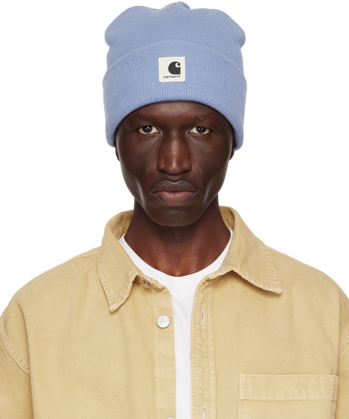 Photo: Carhartt Work In Progress Blue Ashley Beanie