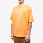 Acne Studios Men's Exford Face T-Shirt in Mandarin Orange