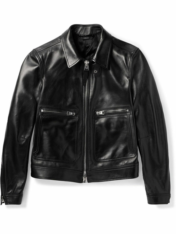 Photo: TOM FORD - Leather Jacket - Black