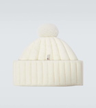 Moncler Grenoble Down-paneled shearling-trimmed beanie