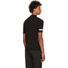 Neil Barrett Black Techno Yarn Polo