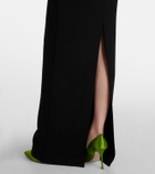 Roland Mouret Floral asymmetric corset gown