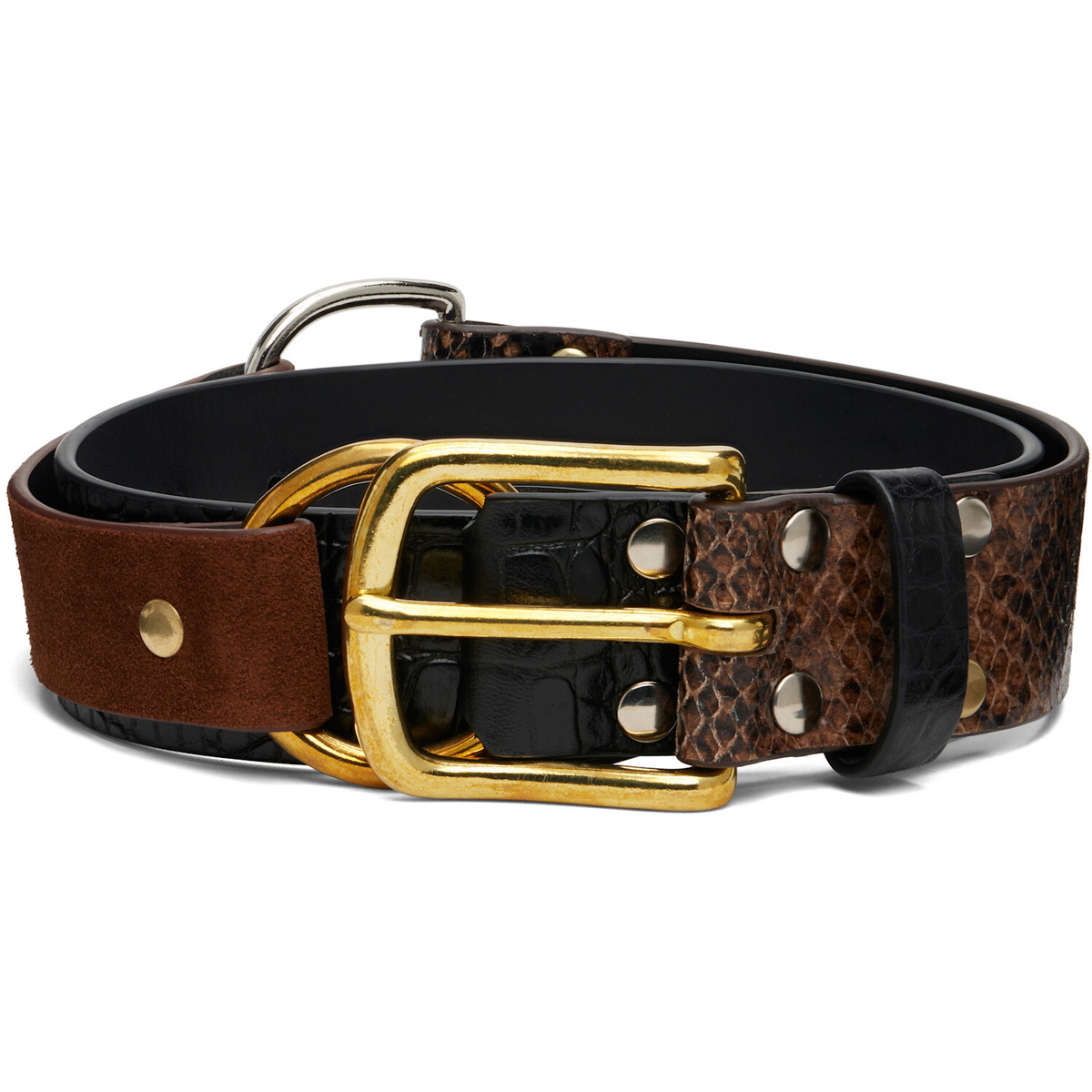 Charles Jeffrey LOVERBOY Brown Collage Belt