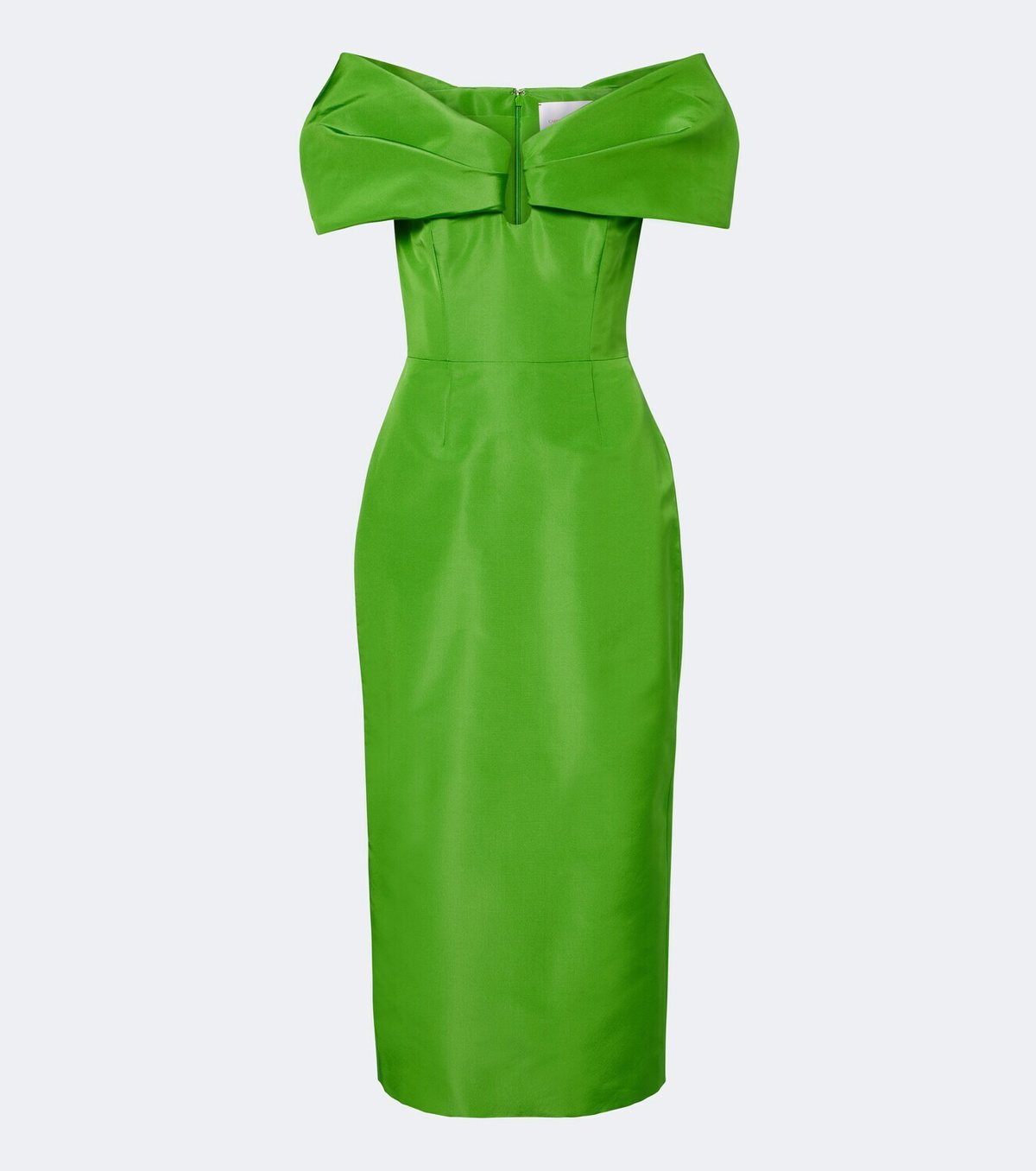 Carolina Herrera Off-shoulder silk faille cocktail dress
