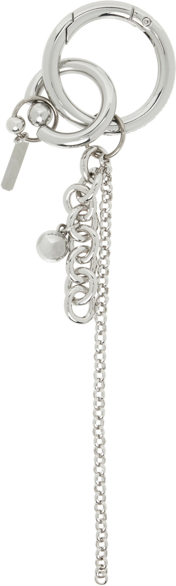 Justine Clenquet Silver Lewis Keychain
