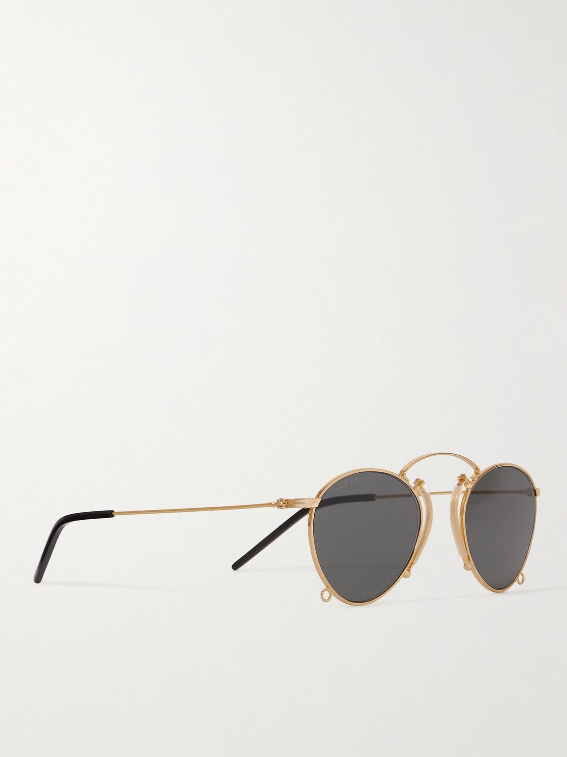 Gucci Eyewear - Round-Frame Gold-Tone Sunglasses Gucci