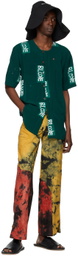 Bloke Green Hand Dyed Collarless Shirt