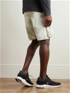 Lululemon - License To Train Straight-Leg Printed Recycled-Piqué Drawstring Shorts - Neutrals