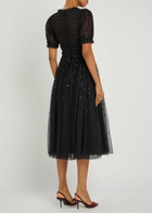 Needle & Thread Giselle Sequin-embellished Tulle Midi Dress Black