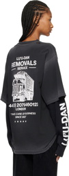 LU'U DAN Black Double Deck T-shirt