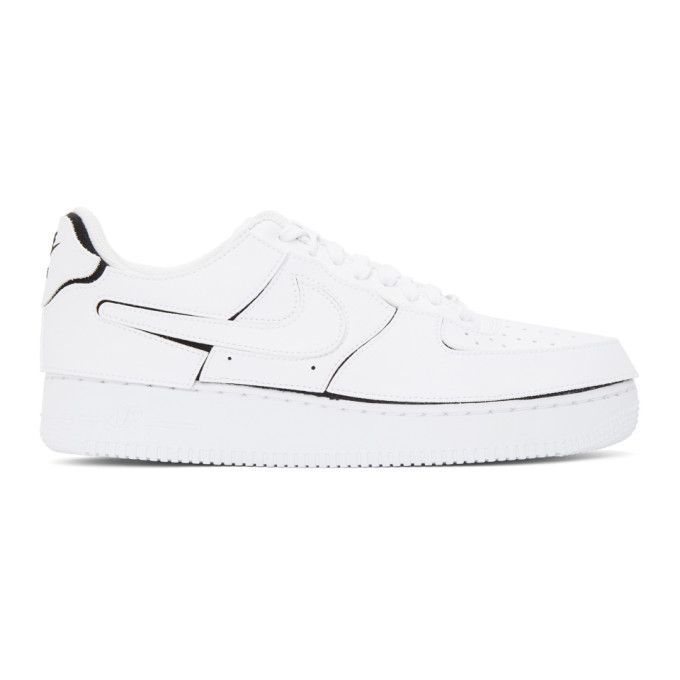 Photo: Nike White Velcro Air Force 1 Sneakers