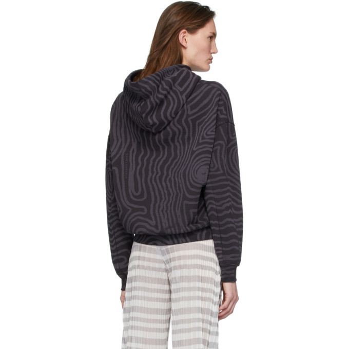 Eckhaus Latta Grey Spiral Hoodie Eckhaus Latta