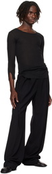 Ann Demeulemeester Black Margon Long Sleeve T-Shirt