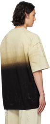 Feng Chen Wang Beige & Black Gradient T-shirt