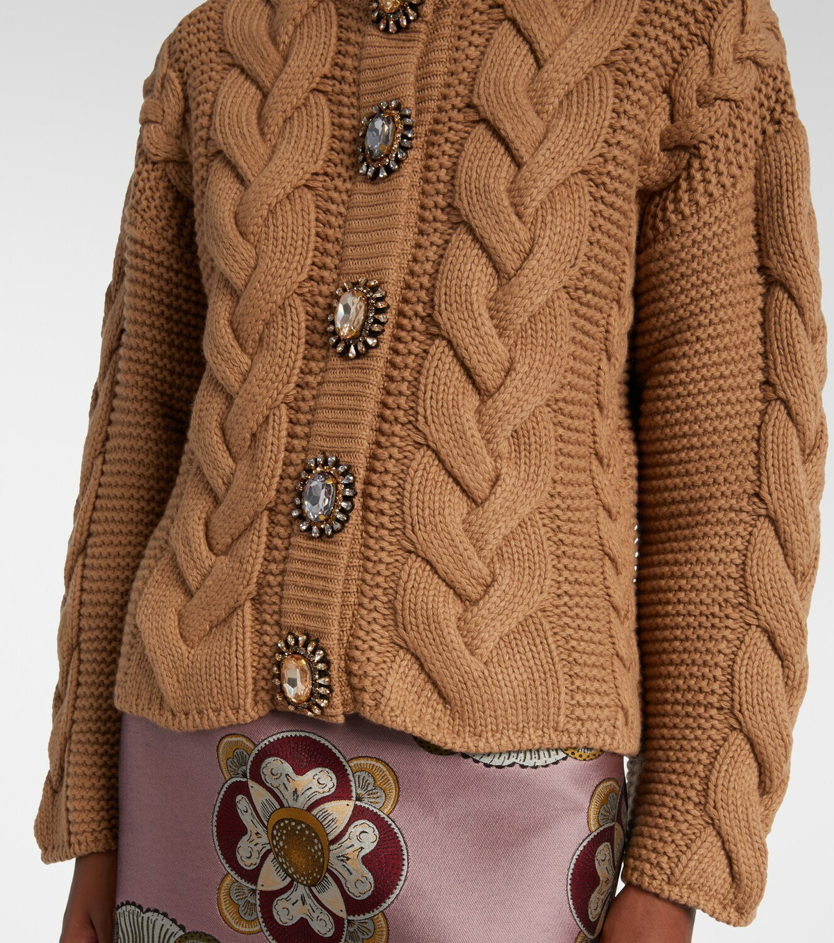 La DoubleJ Portrait embellished cardigan