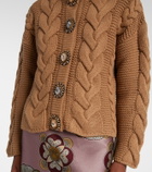 La DoubleJ Portrait embellished cardigan