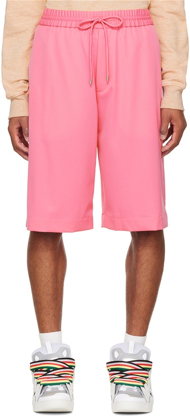 Photo: Lanvin Pink Embroidered Shorts