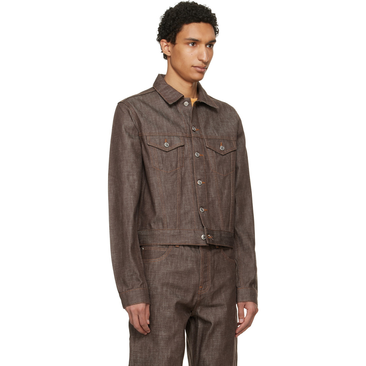 A.P.C. Brown Lenny Denim Jacket