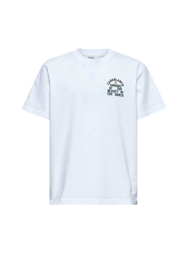 Photo: Casablanca Logo Printed Crewneck T-shirt