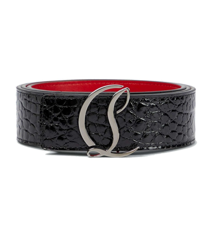 Photo: Christian Louboutin - Logo leather belt