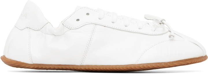 Photo: ABRA White Ballerina Leather Sneakers