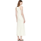 TOTEME Off-White Scoop-Neck Sablé Maxi Dress