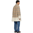 Burberry Beige Gradient Check Tropical Gabardine Parka