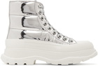 Alexander McQueen Silver Tread Slick Boots