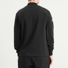 Malbon Men's Upland Mock Neck Long Sleeve T-shirt in Black