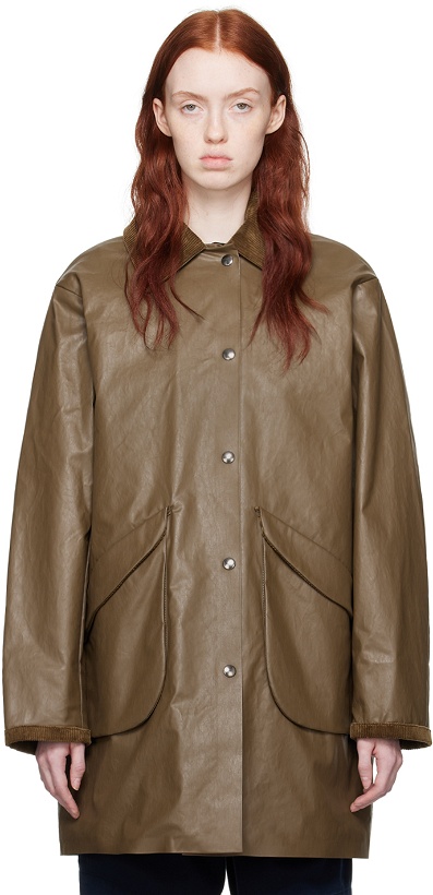 Photo: KASSL Editions Brown Coated Jacket