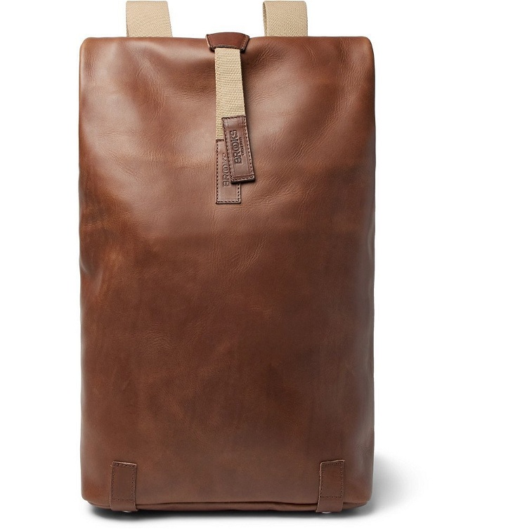 Photo: Brooks England - Pickwick Large Leather Backpack - Light brown