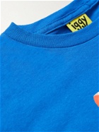 IGGY - Printed Cotton-Jersey T-Shirt - Blue