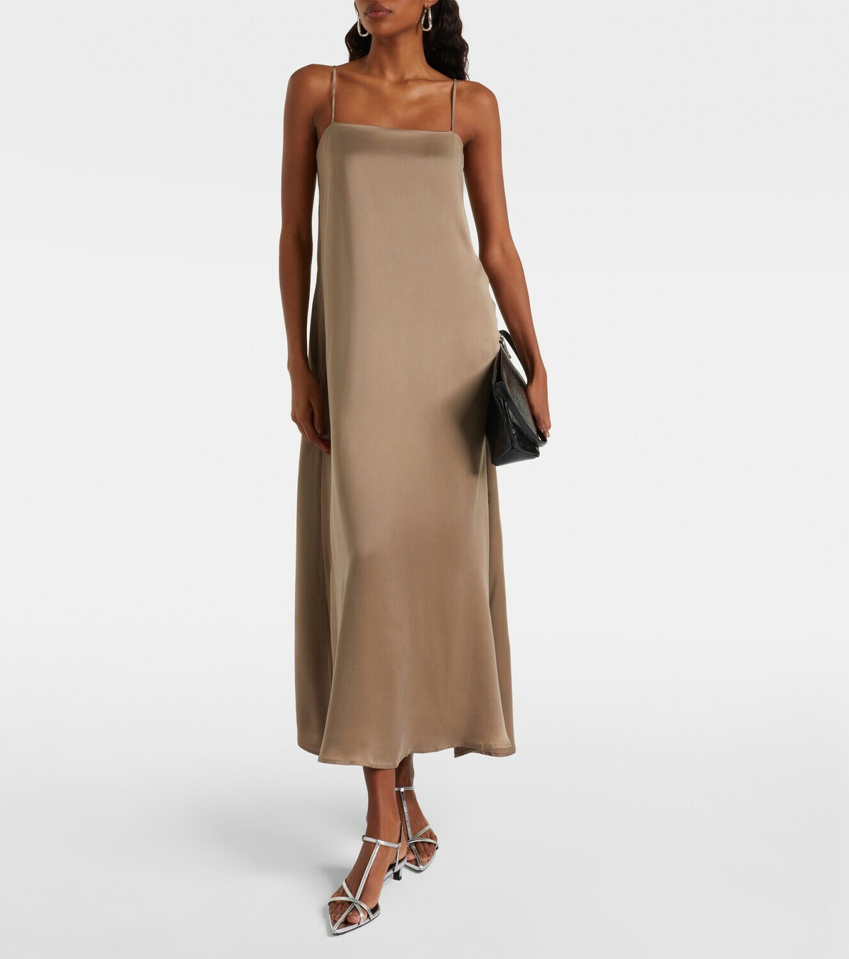 Asceno Melfi silk twill maxi dress