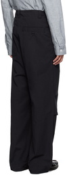 MHL by Margaret Howell Black Parachute Trousers