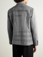 Thom Browne - Unstructured Embroidered Twill Jacket - Gray
