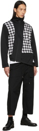 Comme des Garçons Homme Plus Black Paneled Zip-Up