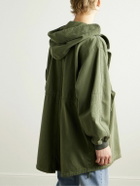 The Row - Kemet Oversized Cotton-Canvas Hooded Jacket - Green