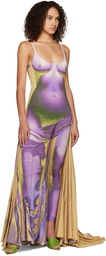 Y/Project Purple Jean Paul Gaultier Edition Maxi Dress