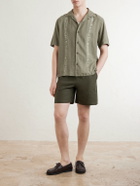 Aimé Leon Dore - Embroidered Linen-Blend Shirt - Green