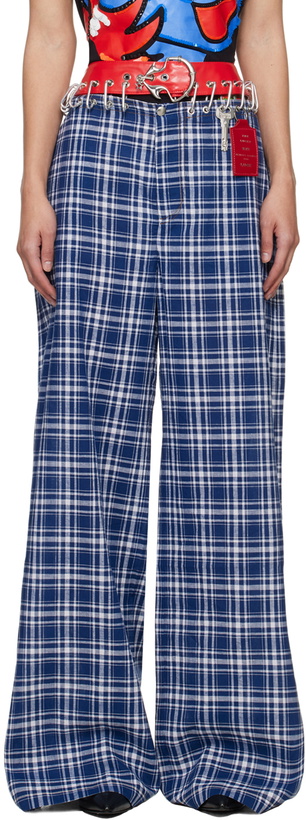 Photo: Chopova Lowena Blue Scab Trousers