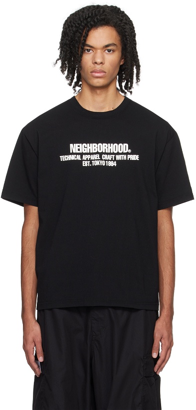 Photo: Neighborhood Black Printed T-shirt