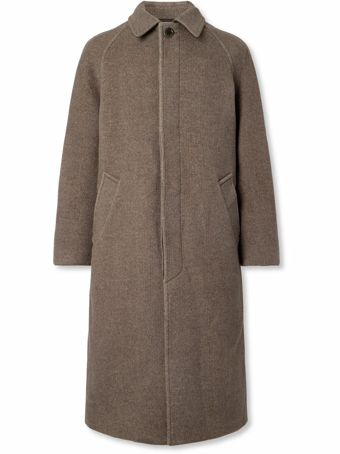 Amomento - Wool and Alpaca-Blend Twill Coat - Brown AMOMENTO
