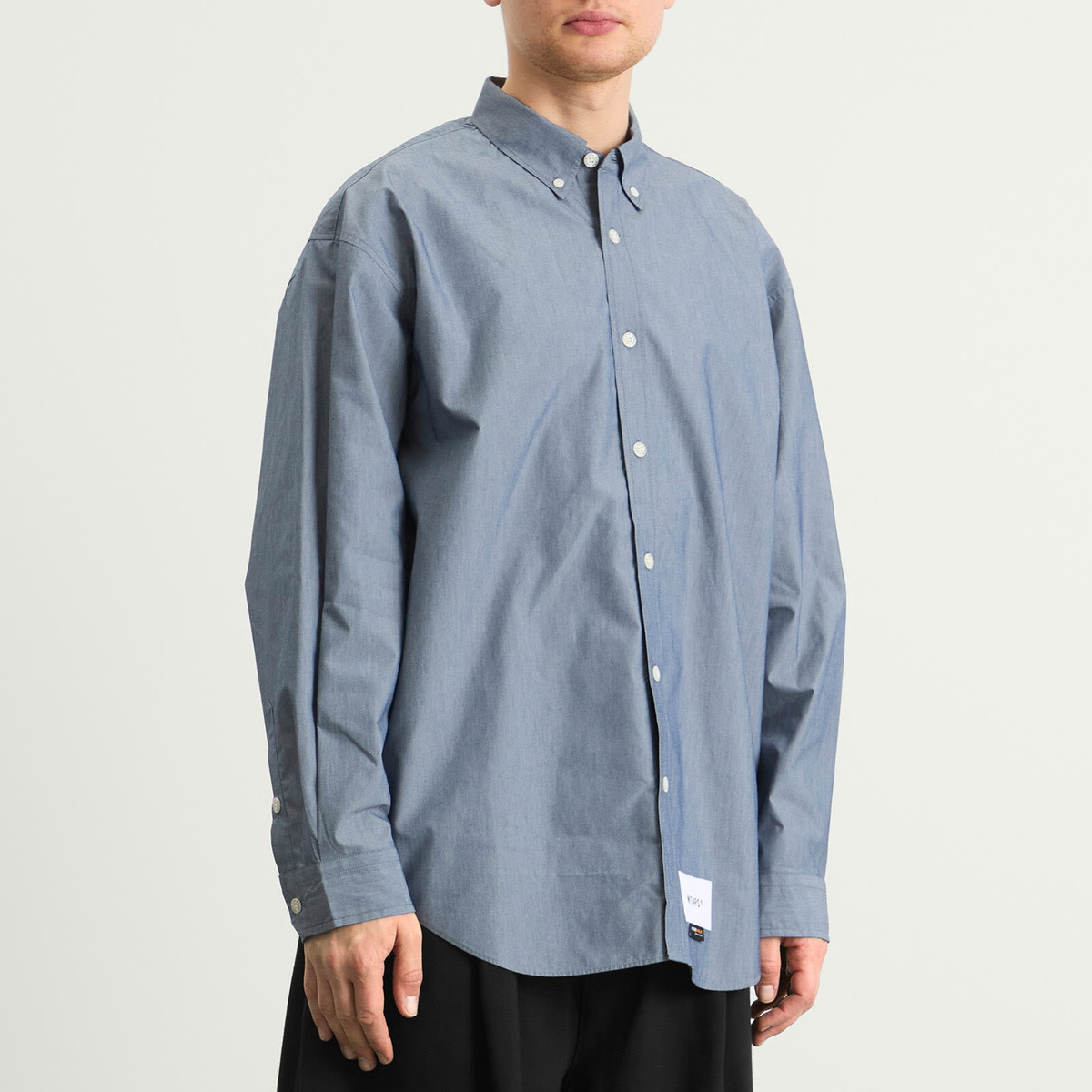 WTAPS Men's BD 04 Cordura Oxford Shirt in Navy