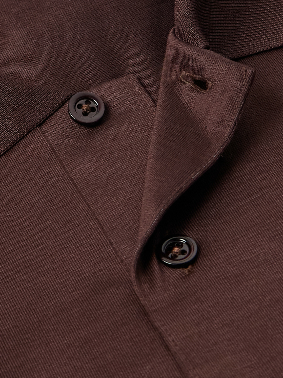 Charvet - Cotton-Sateen Polo Shirt - Brown